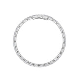 10Cttw Emerald Shaped Lab Grown Diamond (F/VS) Tennis Bracelet in 14K Gold