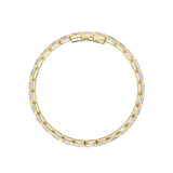 12Cttw Emerald Shaped Lab Grown Diamond (F/VS) Tennis Bracelet in 14K Gold