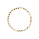 7Cttw Oval Shaped Lab Grown Diamond (F/VS) Tennis Bracelet in 14K Gold