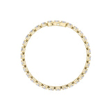 7Cttw Oval Shaped Lab Grown Diamond (F/VS) Tennis Bracelet in 14K Gold