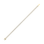 7Cttw Oval Shaped Lab Grown Diamond (F/VS) Tennis Bracelet in 14K Gold