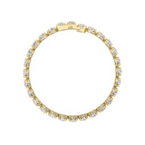 6Cttw Round Shaped Lab Grown Diamond (F/VS)  Bracelet in 14K Gold