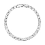 18.5Cttw Oval Shaped Lab Grown Diamond (F/VS) East West Line Bracelet in 14K Gold