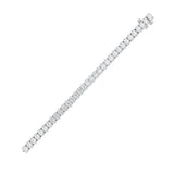 18.5Cttw Oval Shaped Lab Grown Diamond (F/VS) East West Line Bracelet in 14K Gold