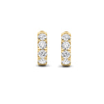 3Cttw Round Shaped Lab Grown Diamond (F/VS)  Earrings in 14K Gold