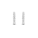 3Cttw Round Shaped Lab Grown Diamond (F/VS) Inside out Hoop Earrings in 14K Gold