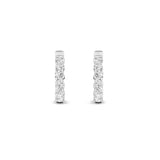 3Cttw Round Shaped Lab Grown Diamond (F/VS) Inside out Hoop Earrings in 14K Gold