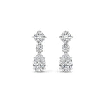 5Cttw Pear Shaped Lab Grown Diamond (F/VS) Dangle Earrings in 14K Gold