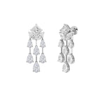 7Cttw Princess Shaped Lab Grown Diamond (F/VS) Dangle Earrings in 14K Gold