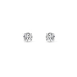 0.5Cttw Round Shaped Lab Grown Diamond 4 Prong Stud Earrings in 14K Gold (F/VS)