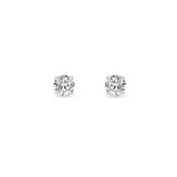 0.5Cttw Round Shaped Lab Grown Diamond 4 Prong Stud Earrings in 14K Gold (F/VS)