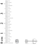 0.5Cttw Round Shaped Lab Grown Diamond (F/VS) Stud Earrings in 14K Gold