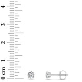 0.5Cttw Round Shaped Lab Grown Diamond (F/VS) Stud Earrings in 14K Gold