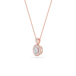 0.75Cttw Round Shaped Lab Grown Diamond (F/VS) Halo Pendant in 14K Gold