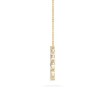 2.25Cttw Marquise Shaped Lab Grown Diamond (F/VS) Circle Necklace in 14K Gold