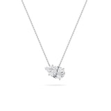 2Cttw Pear Shaped Lab Grown Diamond (F/VS) East West Solitaire  Necklace in 14K Gold