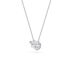 2Cttw Pear Shaped Lab Grown Diamond (F/VS) East West Solitaire  Necklace in 14K Gold