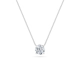 0.25Cttw Round Shaped Lab Grown Diamond (F/VS) Solitaire Necklace in 14K Gold