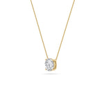 0.25Cttw Round Shaped Lab Grown Diamond (F/VS) Solitaire Necklace in 14K Gold