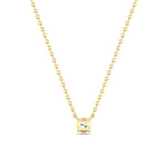 0.5Cttw Round Shaped Lab Grown Diamond (F/VS)  Necklace in 14K Gold