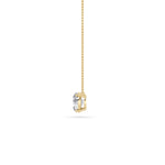 0.75Cttw Round Shaped Lab Grown Diamond (F/VS) Solitaire Necklace in 14K Gold