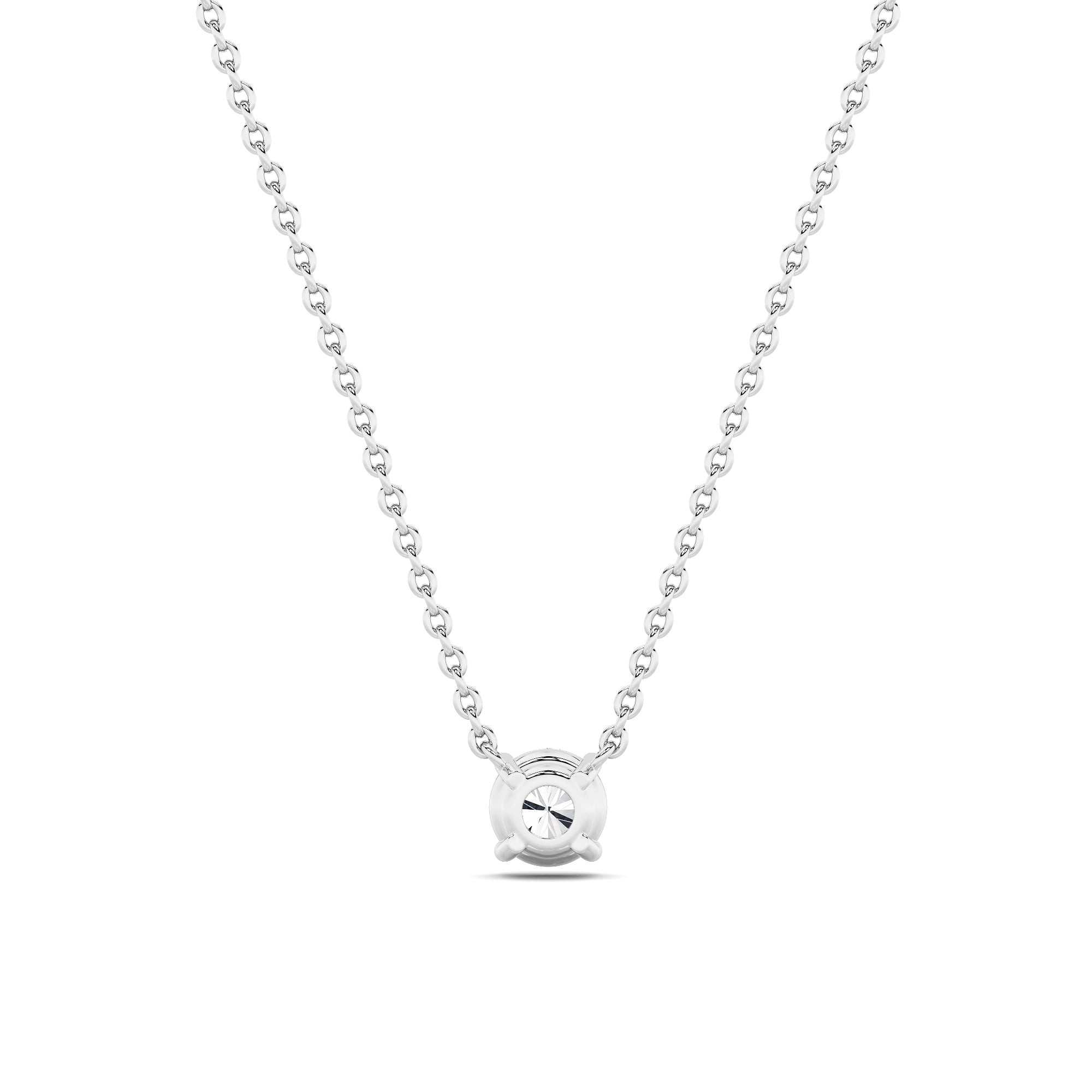 1.5Cttw Round Shaped Lab Grown Diamond (F/VS)  Necklace in 14K Gold