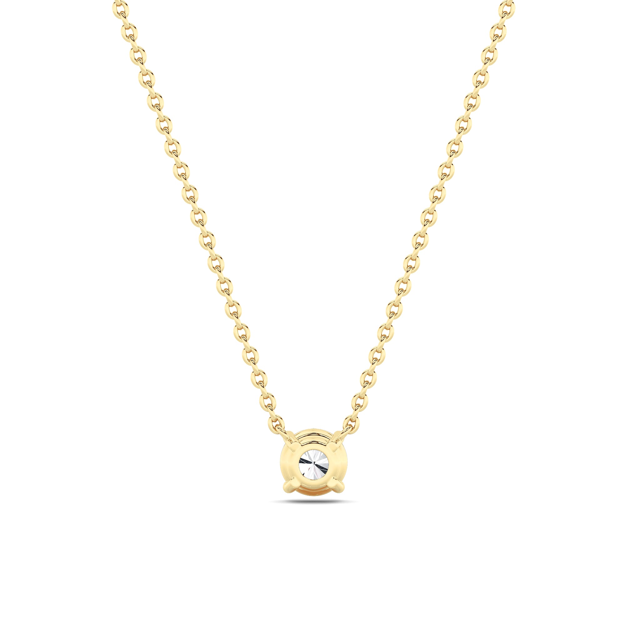1.5Cttw Round Shaped Lab Grown Diamond (F/VS)  Necklace in 14K Gold