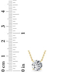 1.5Cttw Round Shaped Lab Grown Diamond (F/VS)  Necklace in 14K Gold