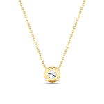 2.5Cttw Round Shaped Lab Grown Diamond (F/VS)  Necklace in 14K Gold