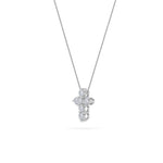 1.5Cttw Round Shaped Lab Grown Diamond (F/VS) Cross Pendant in 14K Gold