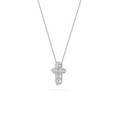 1.5Cttw Round Shaped Lab Grown Diamond (F/VS) Cross Pendant in 14K Gold