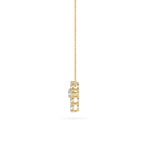 1.5Cttw Round Shaped Lab Grown Diamond (F/VS) Cross Pendant in 14K Gold
