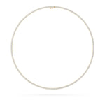 15Cttw Round Shaped Lab Grown Diamond Tennis Necklace in 14K Gold (F/VS)