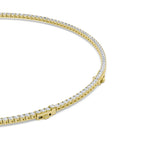 15Cttw Round Shaped Lab Grown Diamond Tennis Necklace in 14K Gold (F/VS)