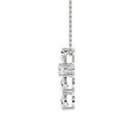 2.75Cttw Pear Shaped Lab Grown Diamond (F/VS) Cross Pendant in 14K Gold