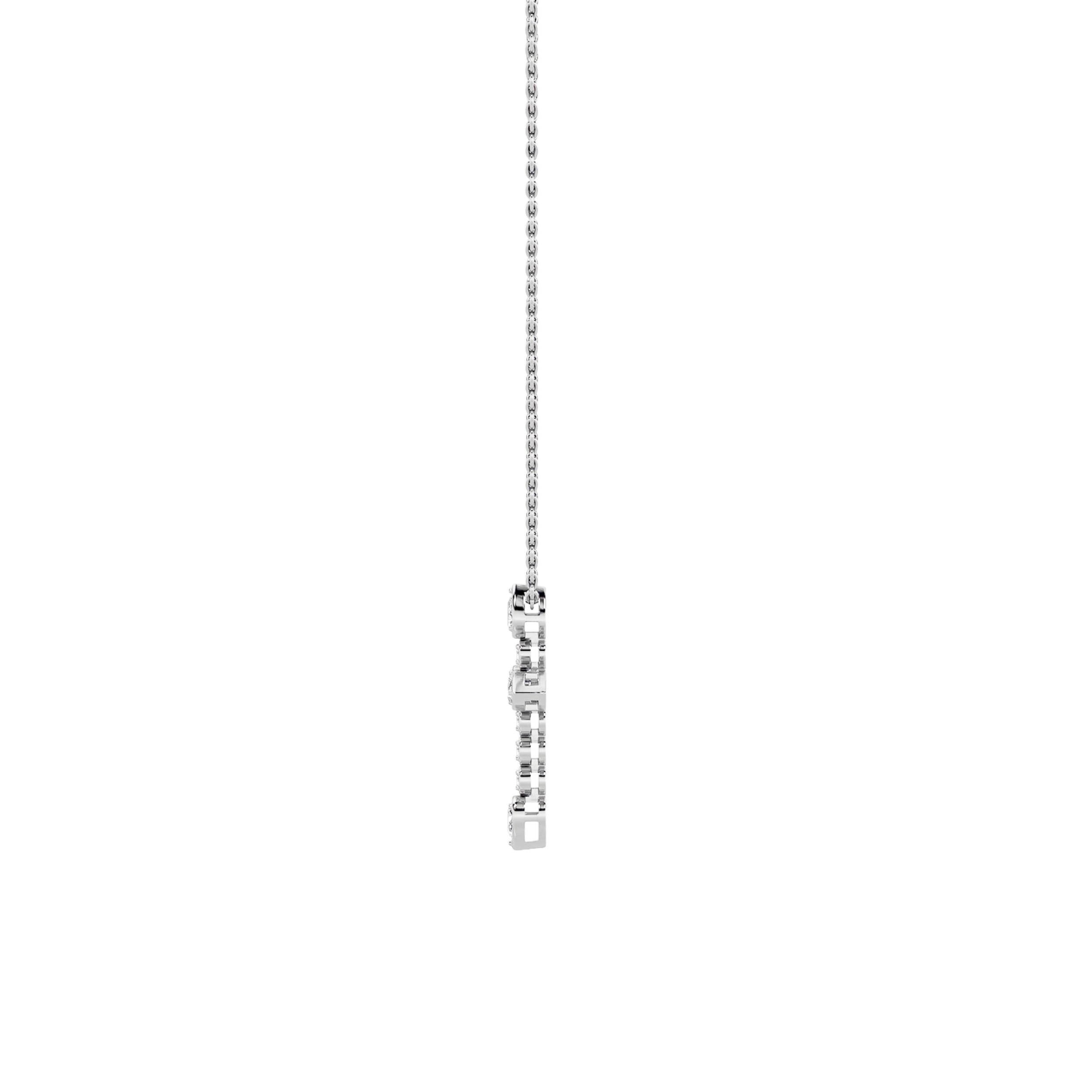 1.5Cttw Pear Shaped Lab Grown Diamond (F/VS) Cross Pendant in 14K Gold