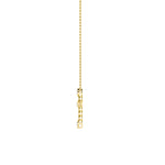 1.5Cttw Pear Shaped Lab Grown Diamond (F/VS) Cross Pendant in 14K Gold