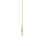 3Cttw Oval Shaped Lab Grown Diamond (F/VS) Cross Pendant in 14K Gold