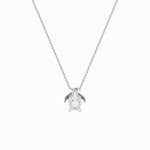1Cttw Oval Shaped Lab Grown Diamond (F/VS)  Pendant in 14K Gold