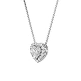 1.25Cttw Heart Shaped Lab Grown Diamond (F/VS) Heart Shaped Pendant in 14K Gold