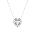 1.25Cttw Heart Shaped Lab Grown Diamond (F/VS) Heart Shaped Pendant in 14K Gold