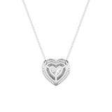 1.25Cttw Heart Shaped Lab Grown Diamond (F/VS) Heart Shaped Pendant in 14K Gold