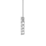 2Cttw Round Shaped Lab Grown Diamond (F/VS) Heart Shaped Pendant in 14K Gold
