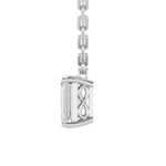 2Cttw Emerald Shaped Lab Grown Diamond (F/VS) Strata Chic Collection Necklace in 14K Gold