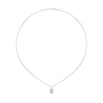 2Cttw Oval Shaped Lab Grown Diamond (F/VS) Strata Chic Collection Necklace in 14K Gold
