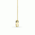 1Cttw Oval Shaped Lab Grown Diamond (F/VS) Bezel Set Solitaire Pendant in 14K Gold
