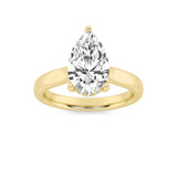1Cttw Pear Shaped Lab Grown Diamond (F/VS)  Ring in 14K Gold