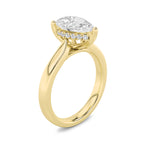1Cttw Pear Shaped Lab Grown Diamond (F/VS)  Ring in 14K Gold