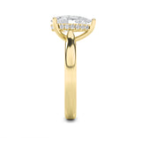 1Cttw Pear Shaped Lab Grown Diamond (F/VS)  Ring in 14K Gold