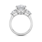 6.5Cttw Oval Shaped Lab Grown Diamond (F/VS) Bold Statement Accented  Ring in 14K Gold